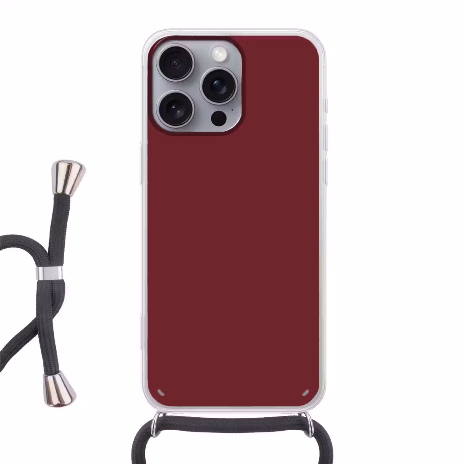 Dark - Garnet - Rood Hoesje iPhone 16 Pro Max met koord klein 804 -3d
