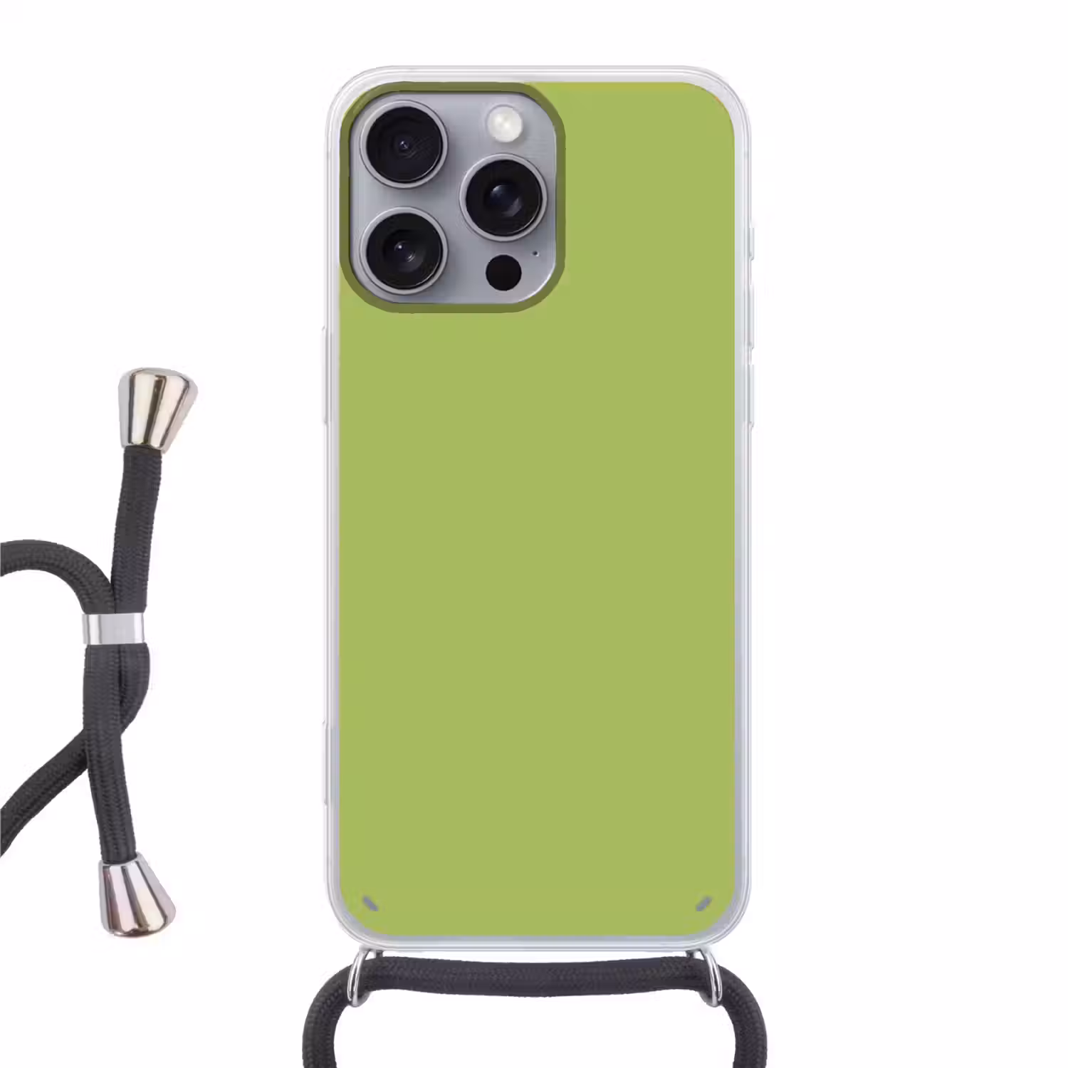 Lime - Glow - Groen Hoesje iPhone 16 Pro Max met koord klein 804 -3d