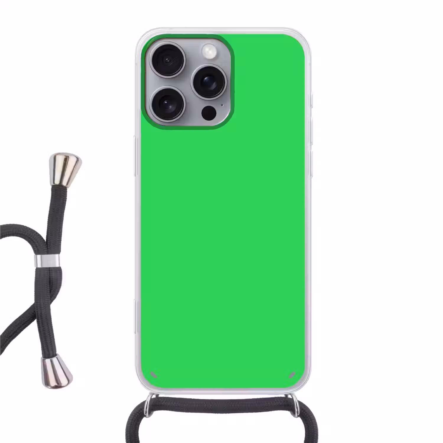 Mint - Green - Groen Hoesje iPhone 16 Pro Max met koord klein 804 -3d