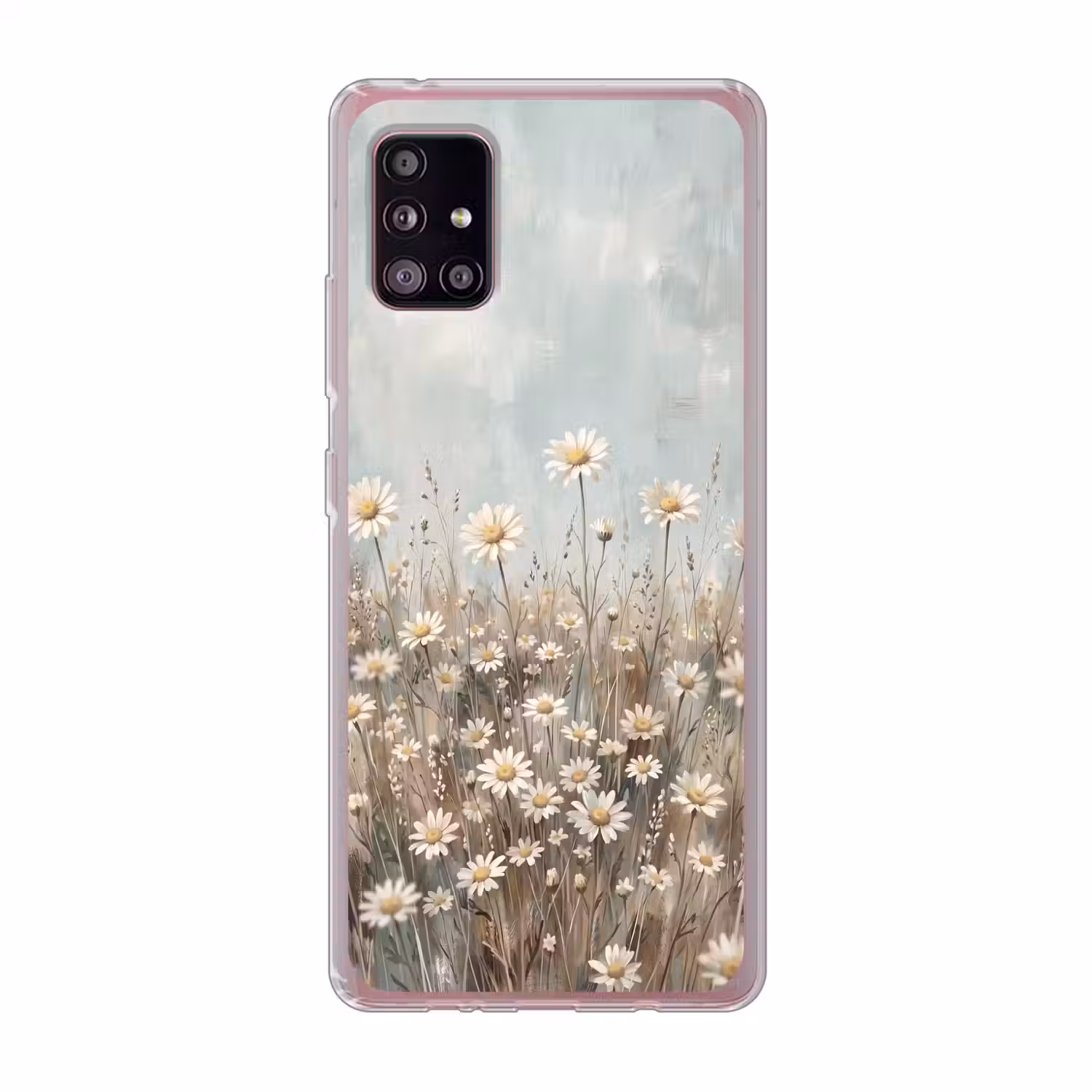Madelief - Illustratie - Wit Telefoonhoesje Samsung Galaxy A51 5G klein -3d
