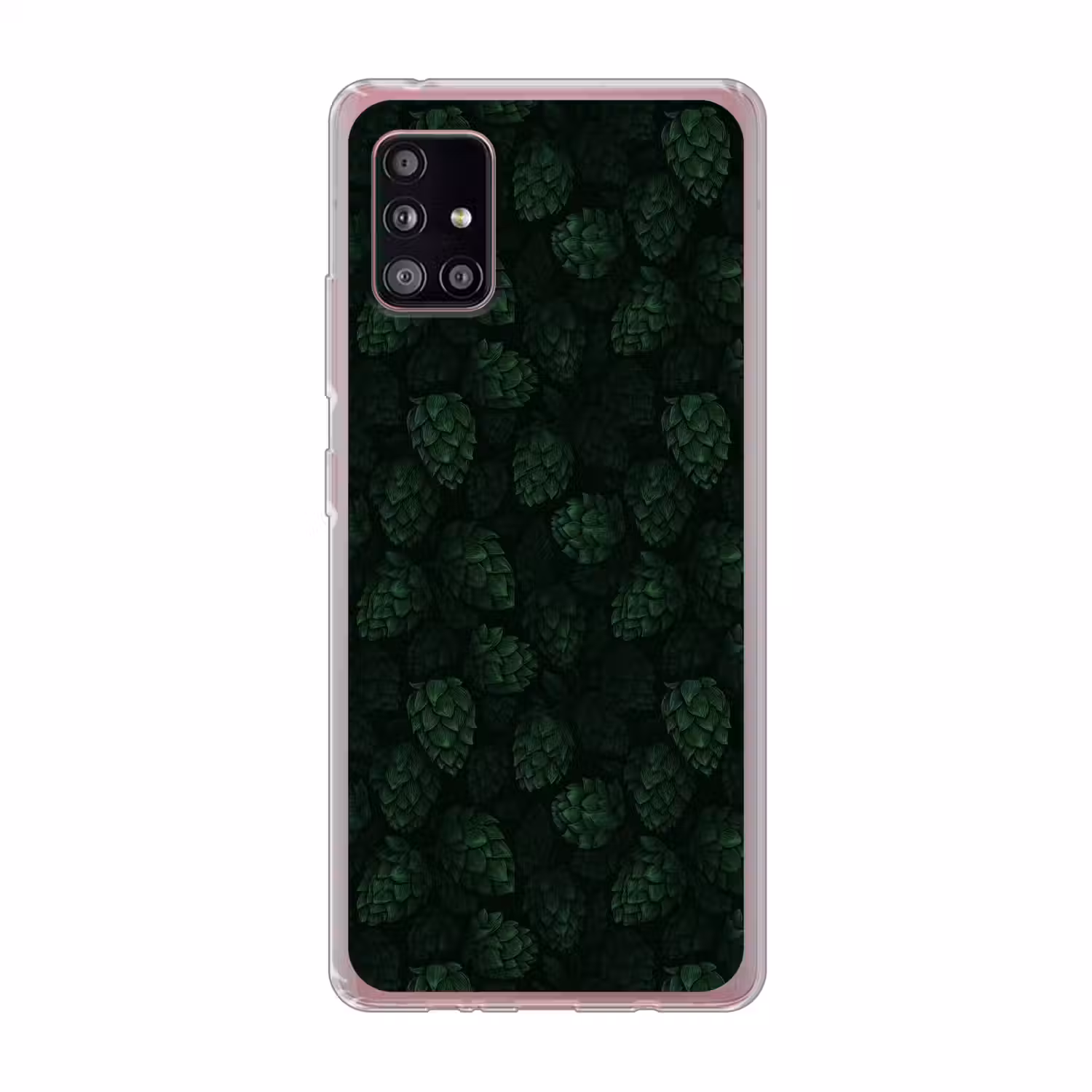 Donker - Groen - Hopbellen - Botanisch - Illustratie Telefoonhoesje Samsung Galaxy A51 5G klein 373 -3d