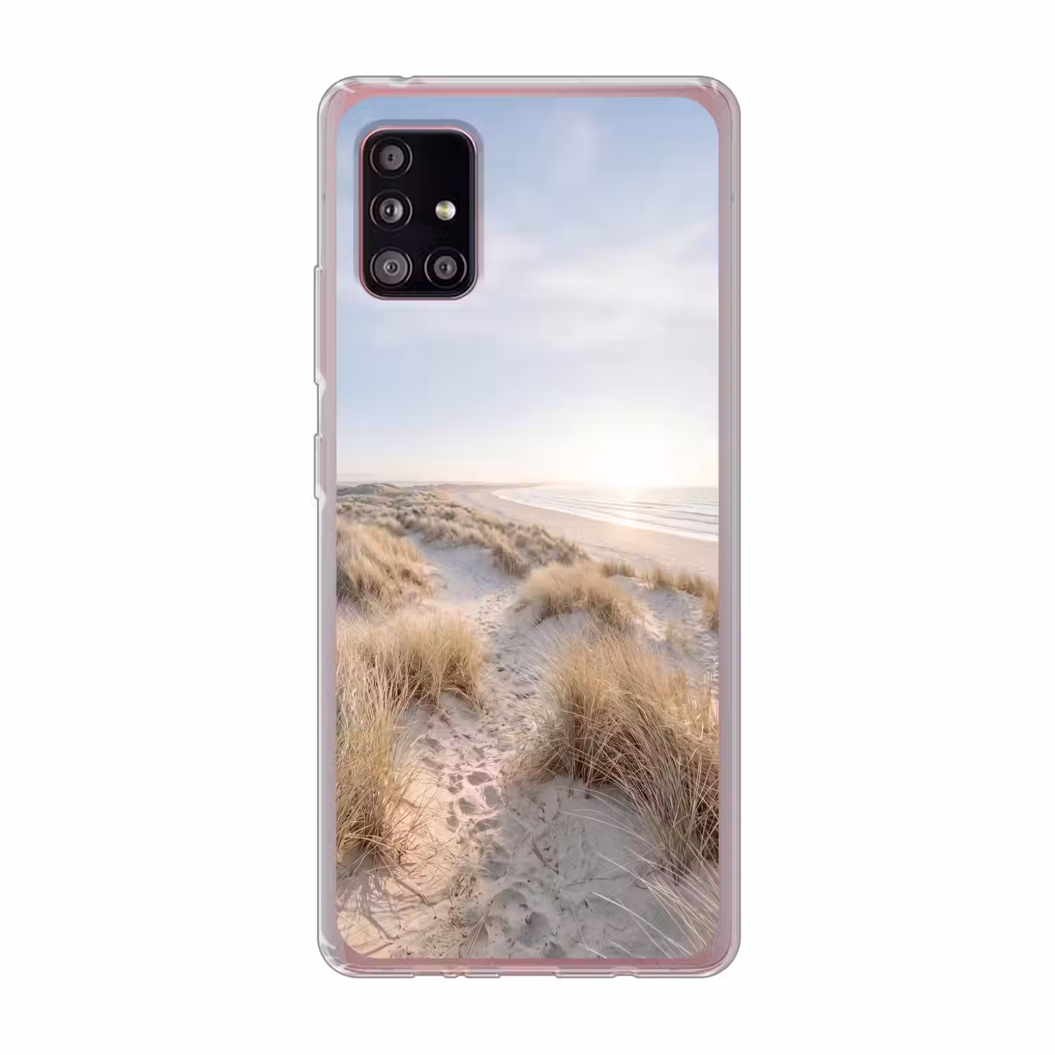 Duinen - Strand - Beige Telefoonhoesje Samsung Galaxy A51 5G klein -3d