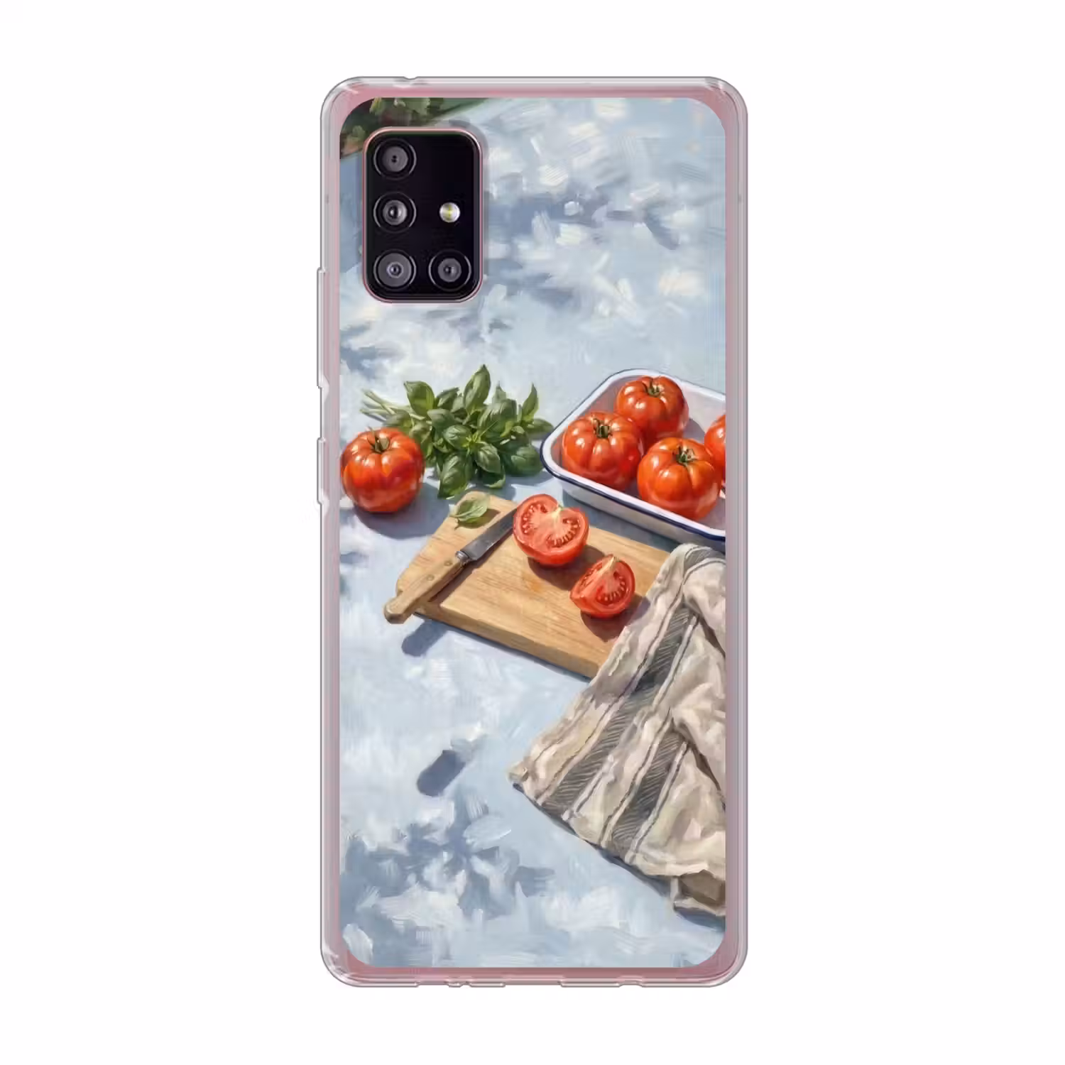 Eten - Keuken - Ingrediënten - Stillleven - Rood Telefoonhoesje Samsung Galaxy A51 5G klein -3d