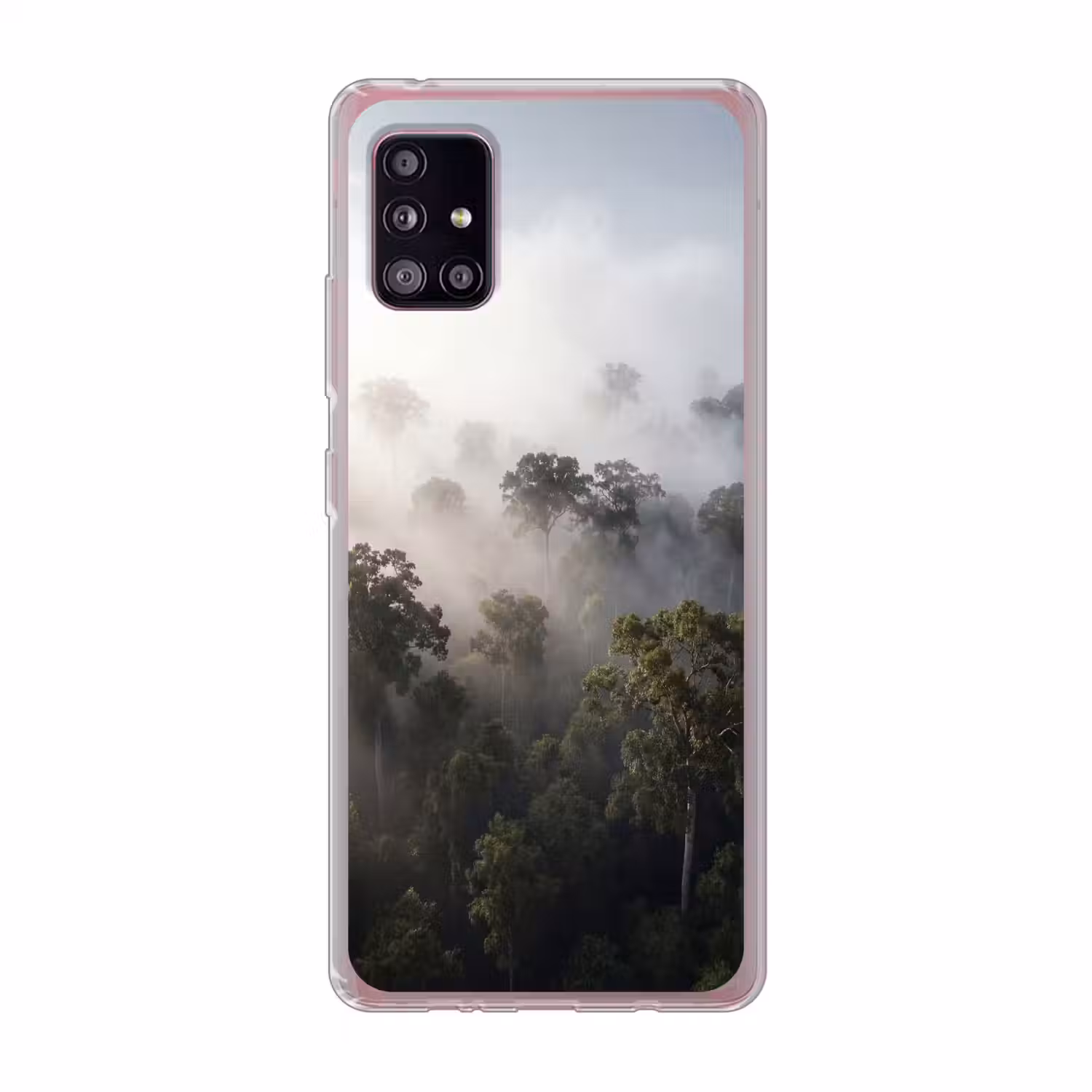 Bos - Mist - Natuur - Groen Telefoonhoesje Samsung Galaxy A51 5G klein -3d