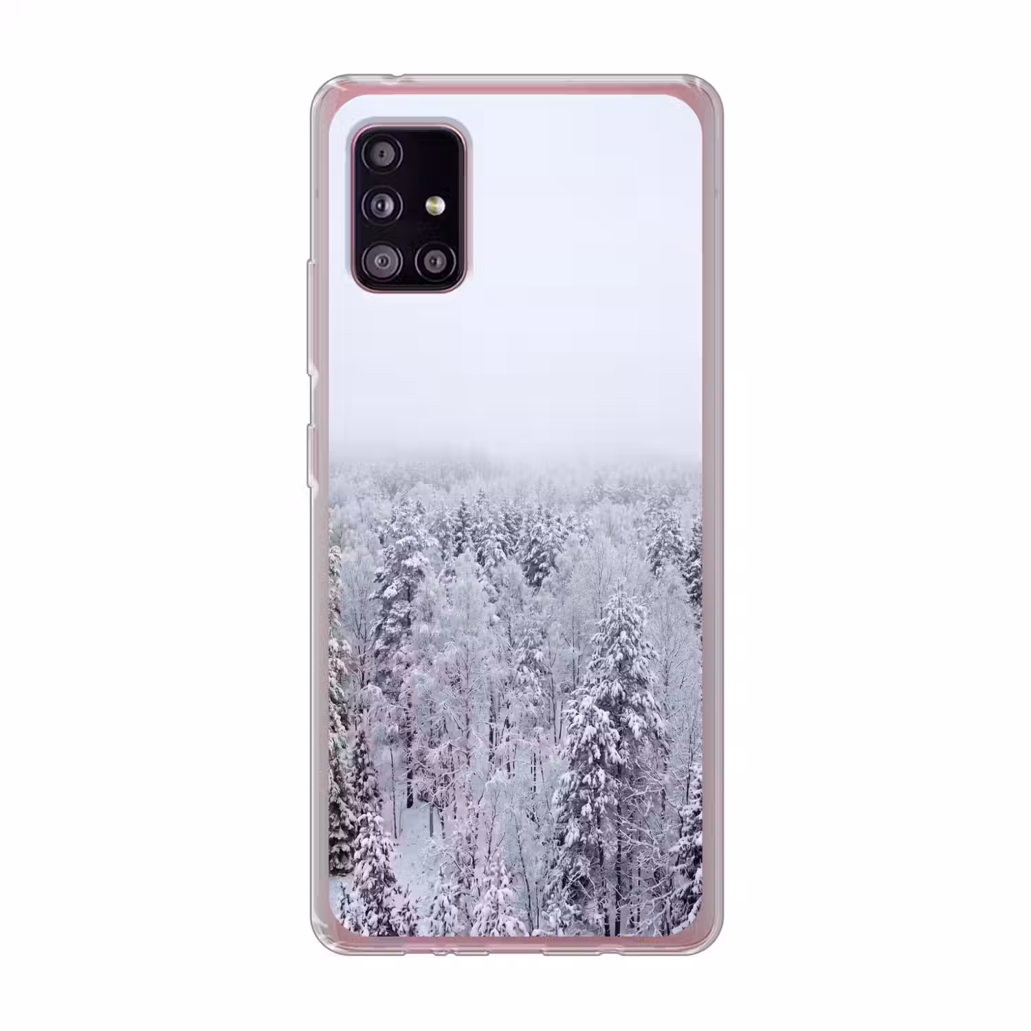 Bos - Sneeuw - Winter - Natuur - Wit Telefoonhoesje Samsung Galaxy A51 5G klein -3d