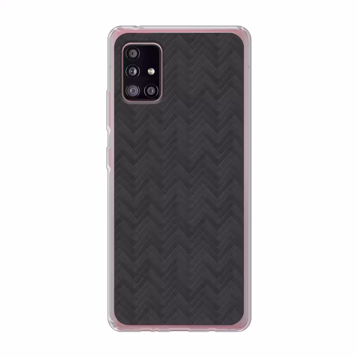 Visgraat - Wandtegel - Donkergrijs Telefoonhoesje Samsung Galaxy A51 5G klein 373 -3d
