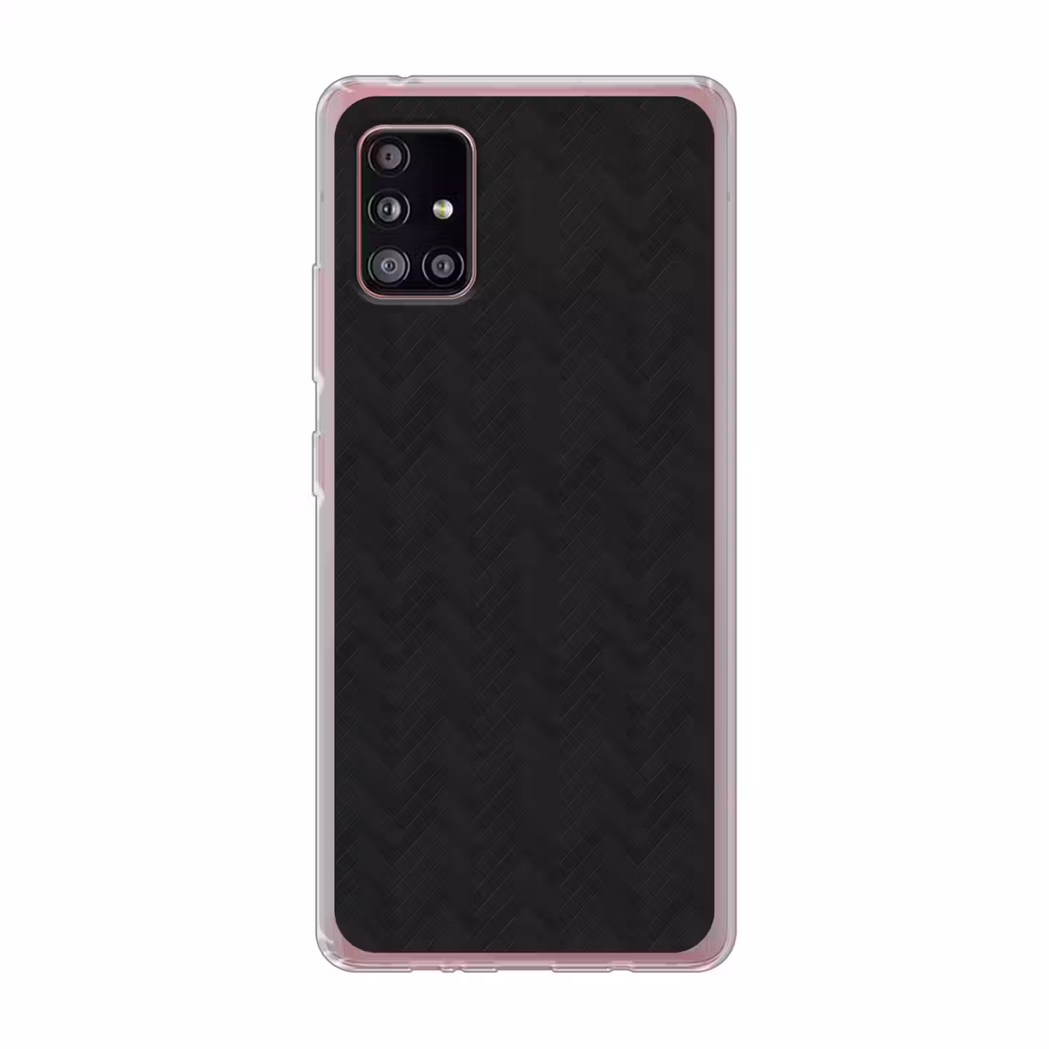 Visgraat - Wandtegel - Mat - Zwart Telefoonhoesje Samsung Galaxy A51 5G klein 373 -3d