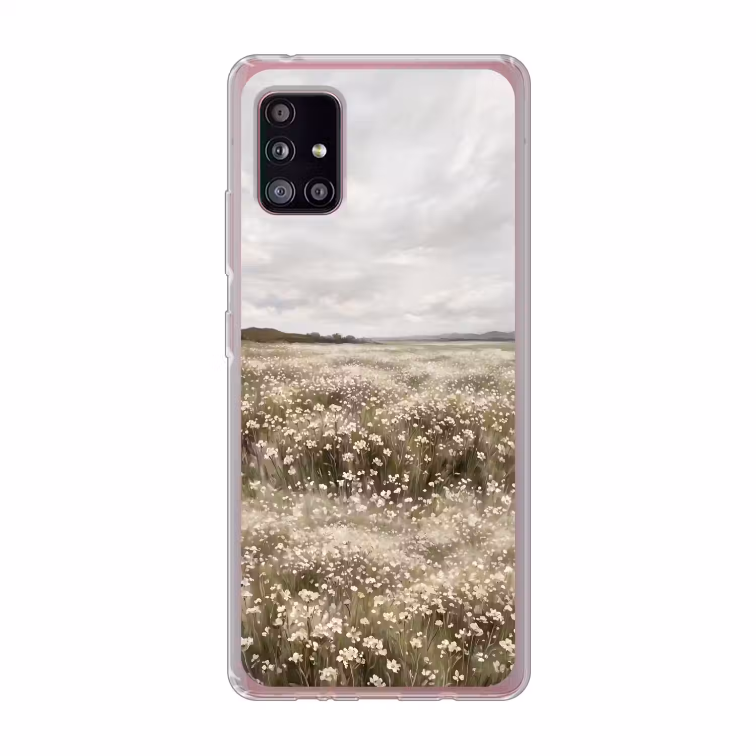 Illustratie - Landschap - Wit Telefoonhoesje Samsung Galaxy A51 5G klein -3d
