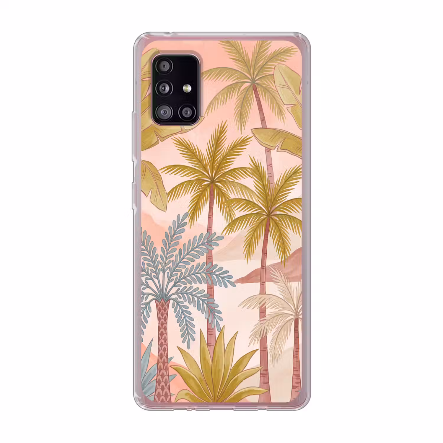 Illustratie - Palmbomen - Kleurrijk Telefoonhoesje Samsung Galaxy A51 5G klein -3d