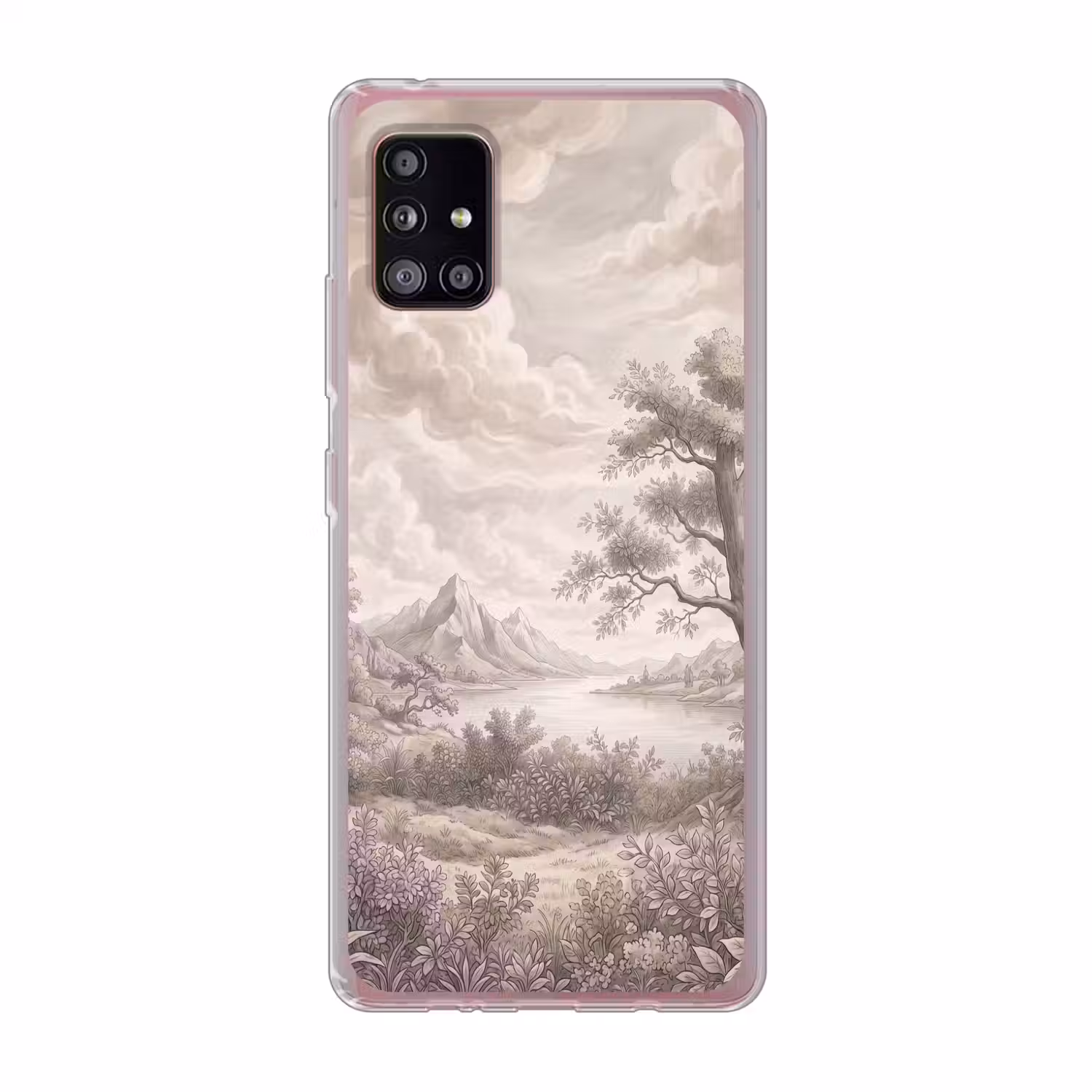 Landschap - Bergen - Meer - Natuur Telefoonhoesje Samsung Galaxy A51 5G klein -3d