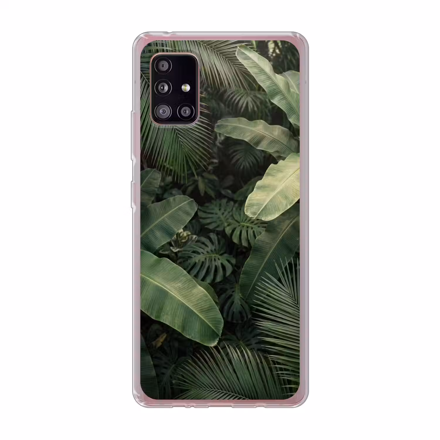 Bladeren - Groen - Tropisch - Natuur Telefoonhoesje Samsung Galaxy A51 5G klein -3d