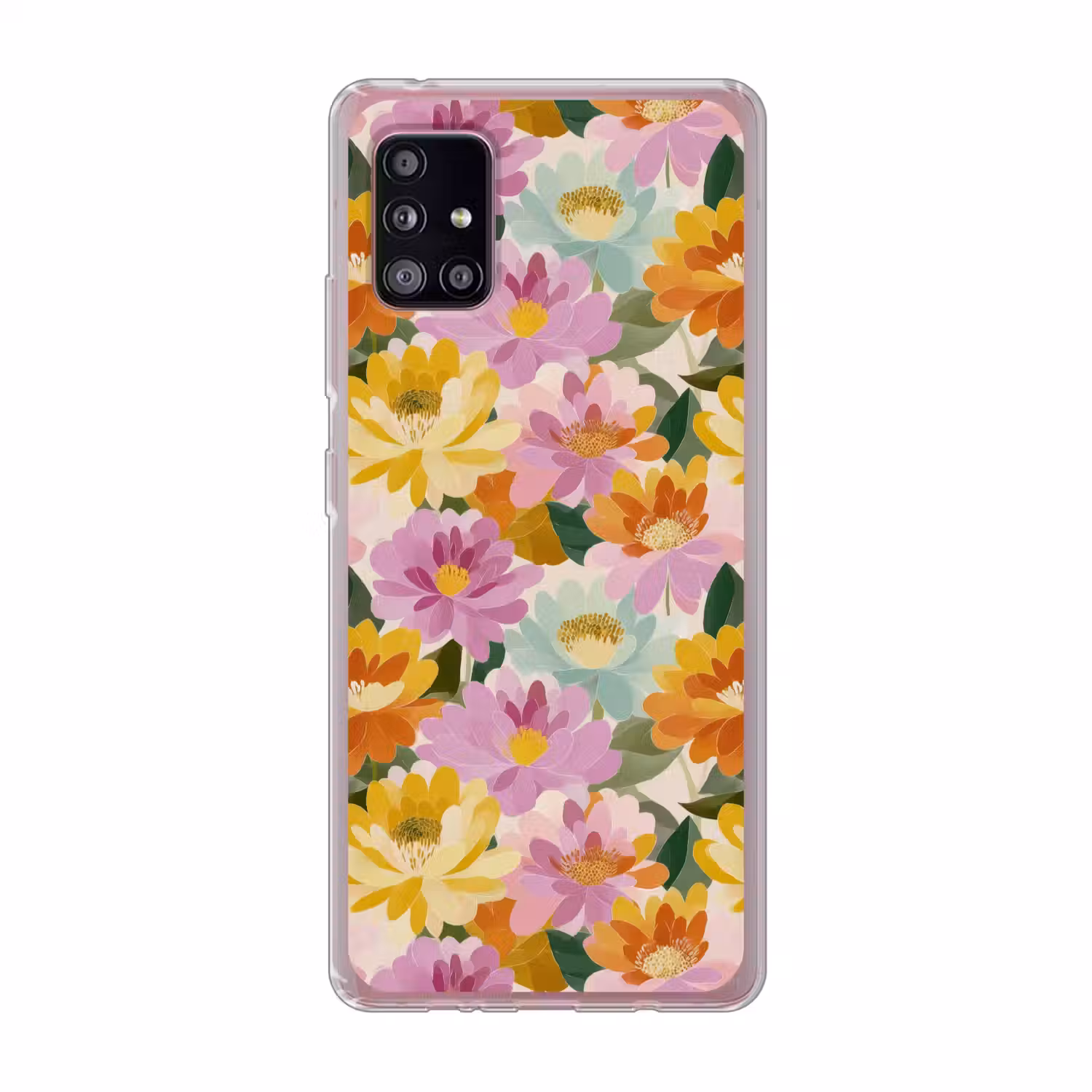 Lelies - Aquarel - Pastel Telefoonhoesje Samsung Galaxy A51 5G klein 373 -3d