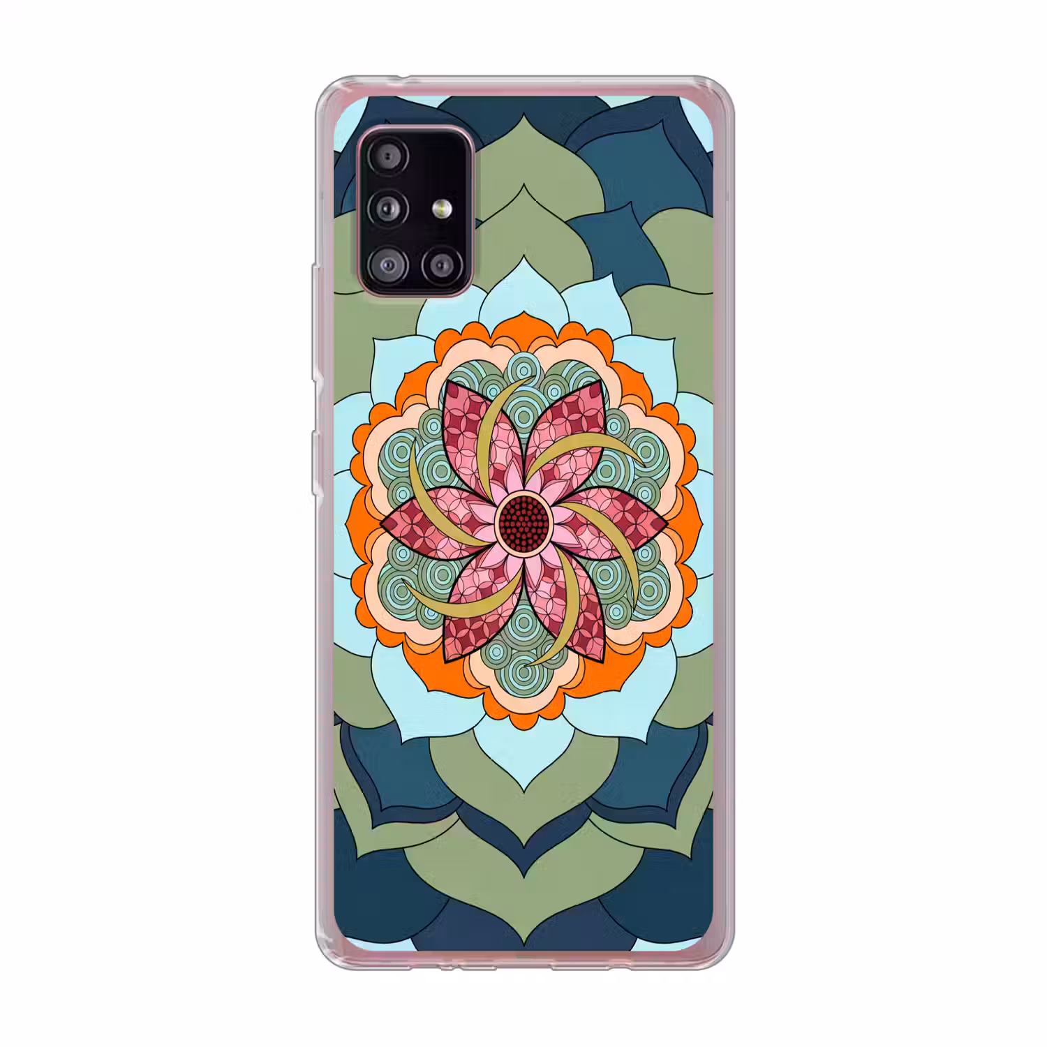 Mandala - Geometrisch - Kunst - Decoratief - Kleurrijk Telefoonhoesje Samsung Galaxy A51 5G klein -3d