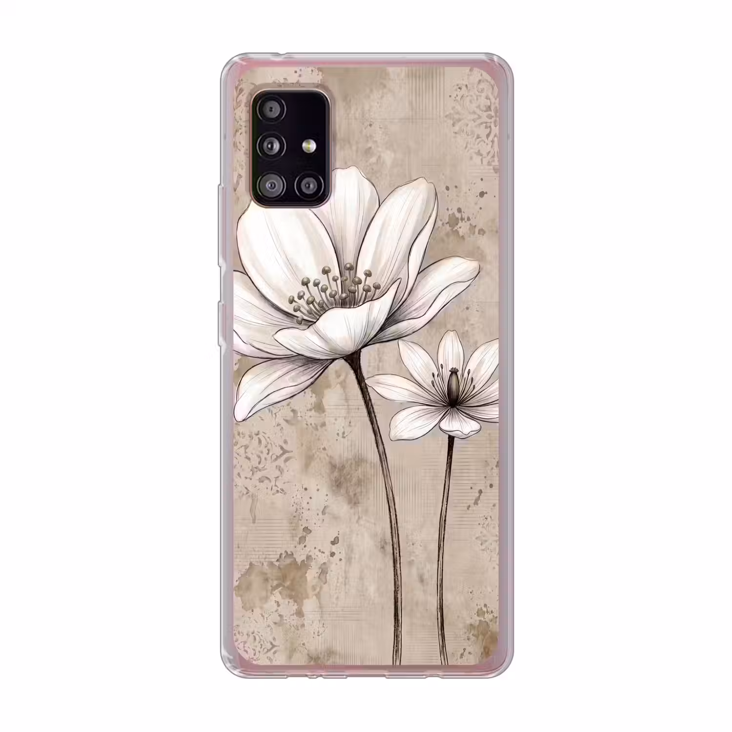 Modern - Design - Wit Telefoonhoesje Samsung Galaxy A51 5G klein -3d