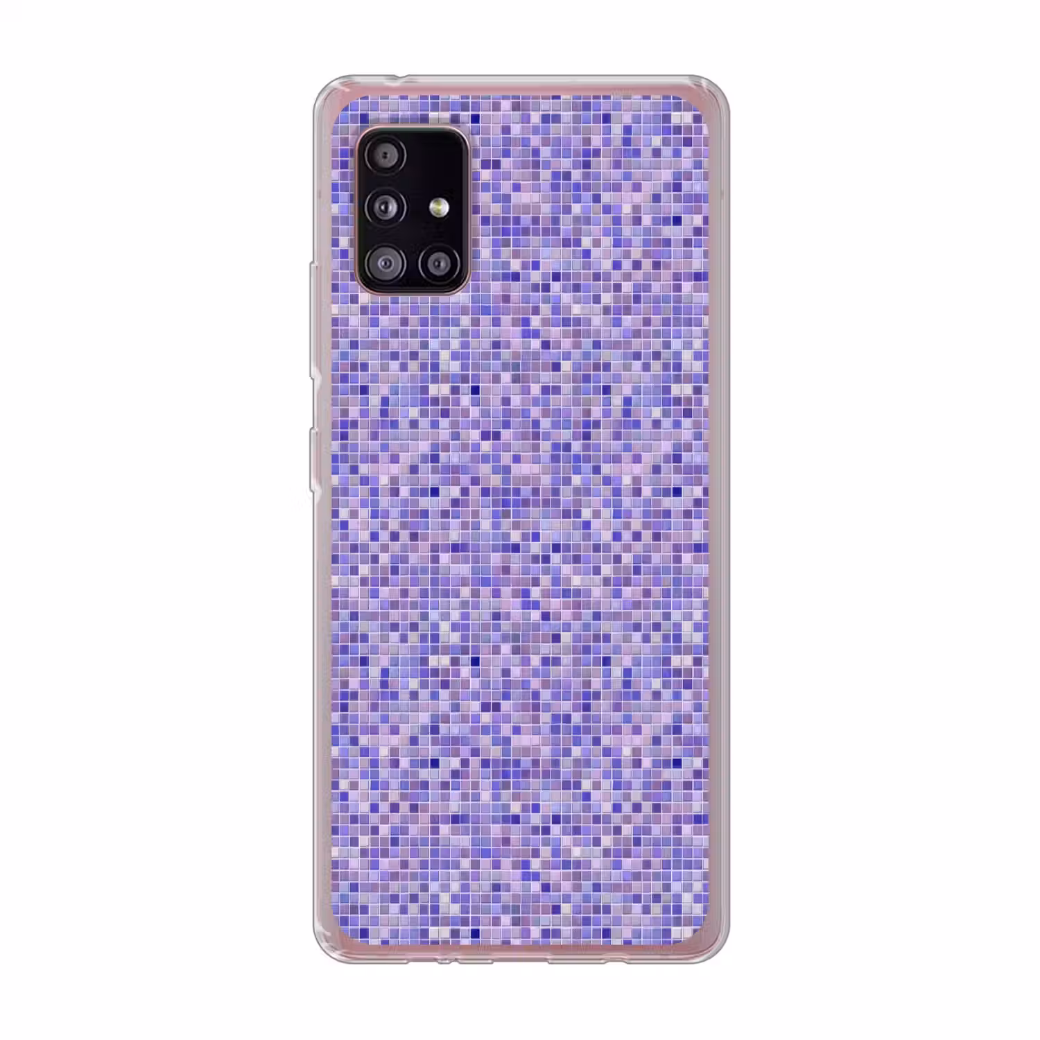 Mozaïek - Tegels - Lila - Amethist Telefoonhoesje Samsung Galaxy A51 5G klein 373 -3d