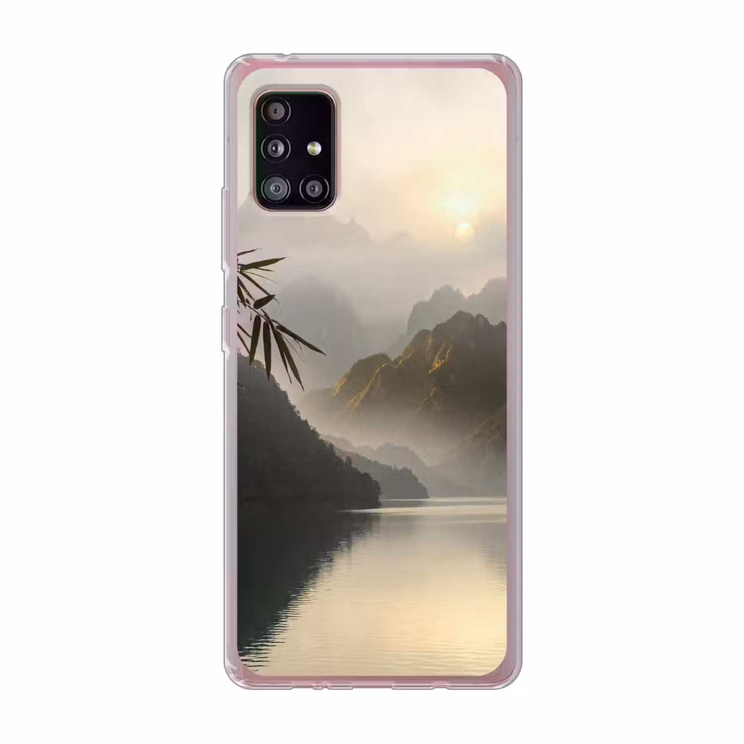 Bergen - Water - Mist - Natuur - Landschap Telefoonhoesje Samsung Galaxy A51 5G klein -3d