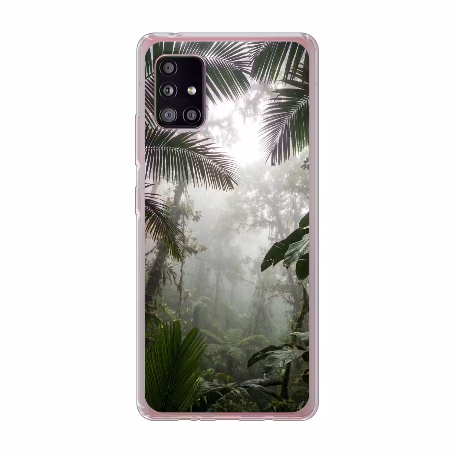 Natuur - Jungle - Mist - Groen - Bladeren Telefoonhoesje Samsung Galaxy A51 5G klein -3d