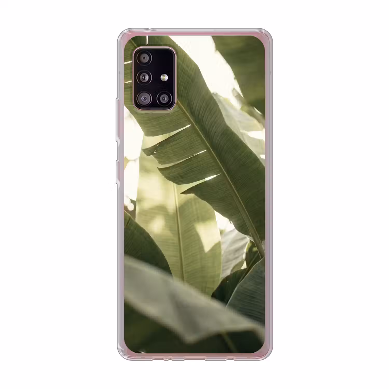 Natuur - Bladeren - Groen - Tropisch - Detail Telefoonhoesje Samsung Galaxy A51 5G klein -3d
