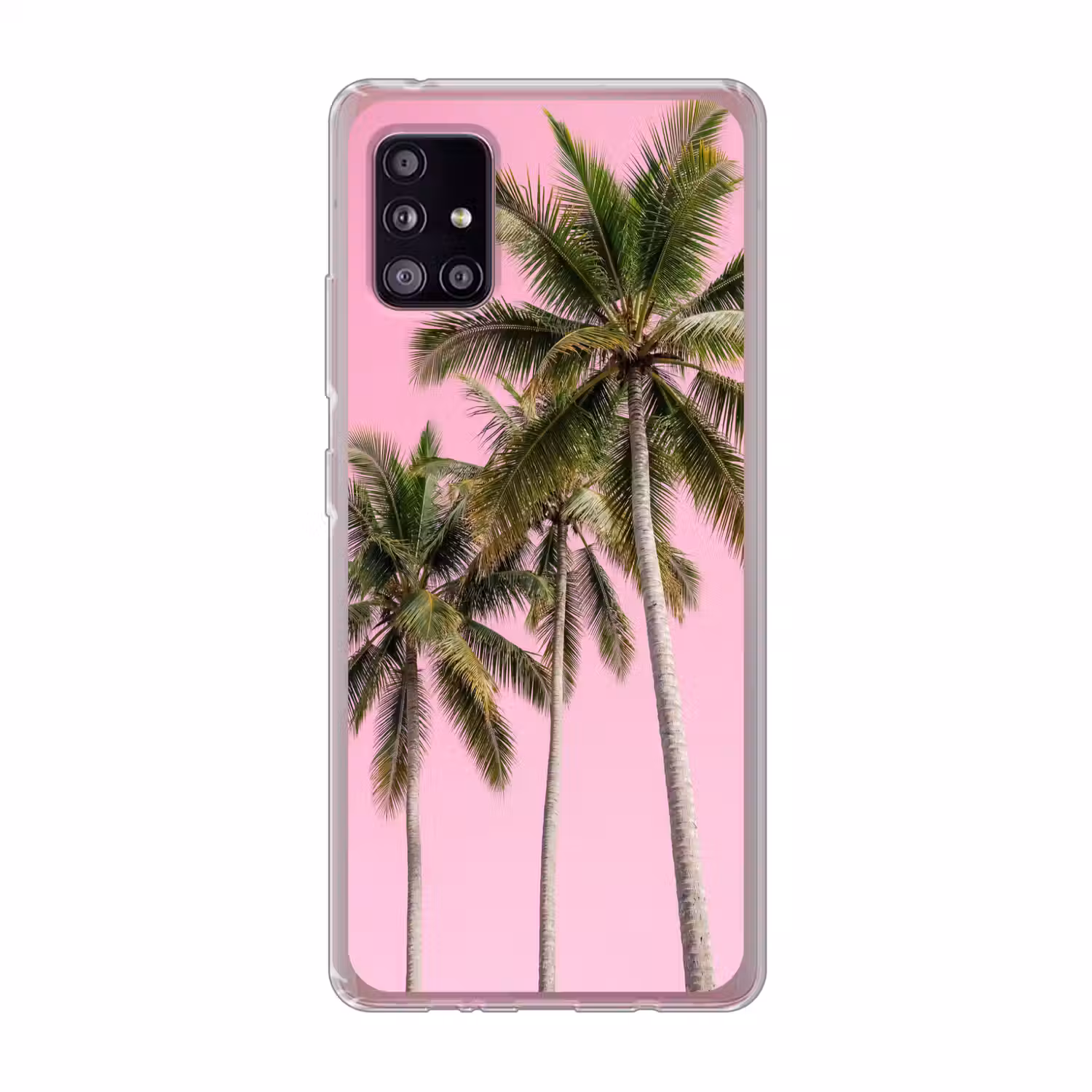 Palmboom - Tropisch - Pink Telefoonhoesje Samsung Galaxy A51 5G klein -3d