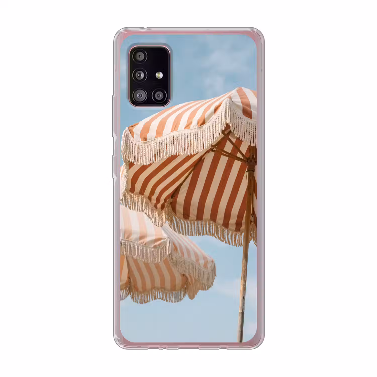 Parasol - Lucht - Rood Telefoonhoesje Samsung Galaxy A51 5G klein -3d