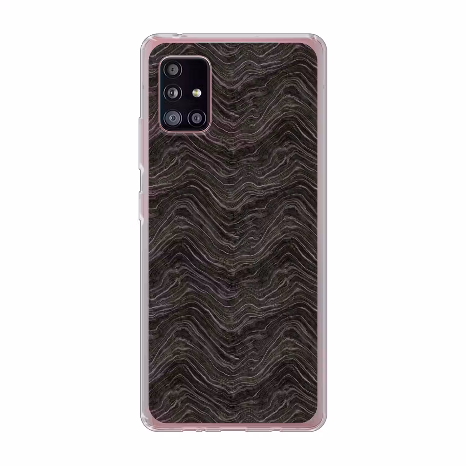 Patroon - Contrast - Antraciet Telefoonhoesje Samsung Galaxy A51 5G klein 373 -3d