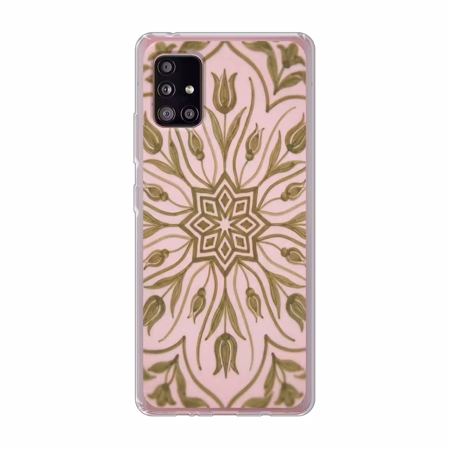 Patroon - Mandala - Decoratie - Abstract - Groen Telefoonhoesje Samsung Galaxy A51 5G klein -3d