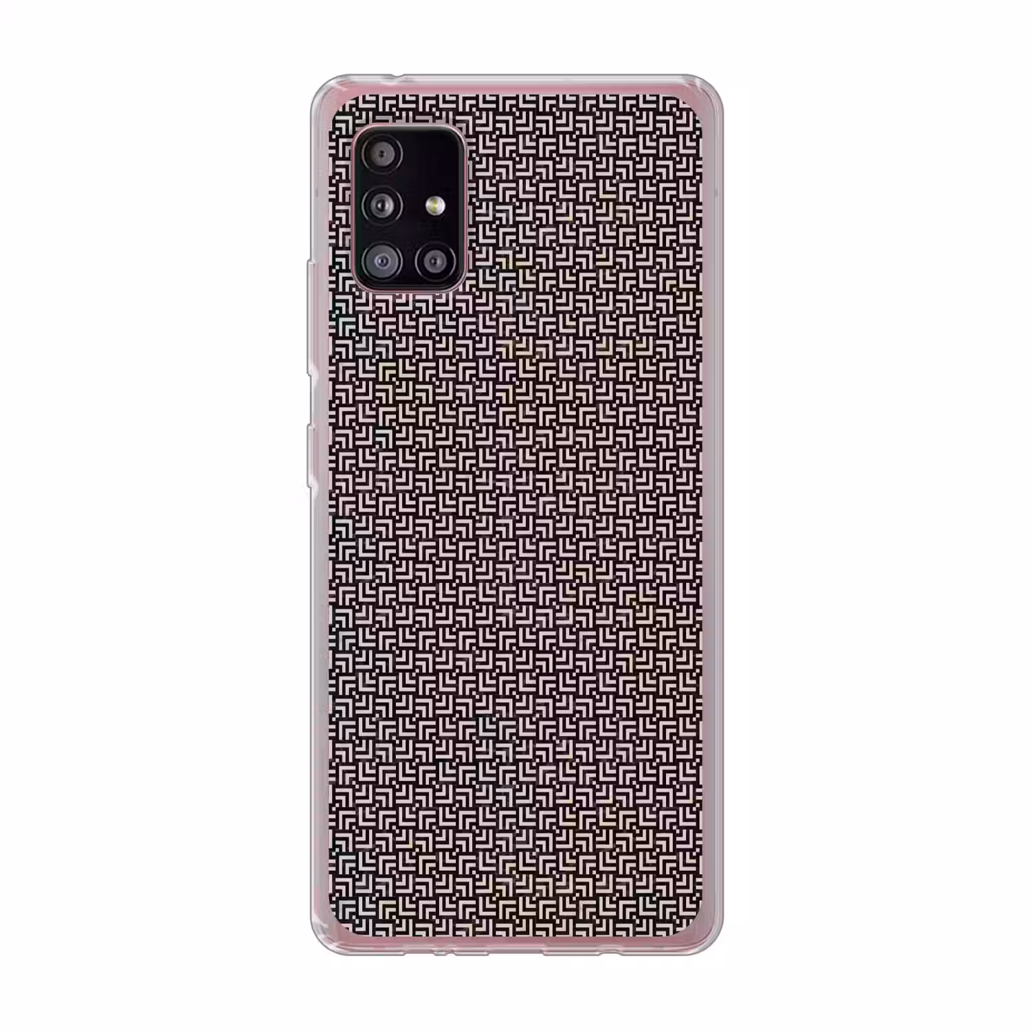 Patroon - Marmer - Zwart Telefoonhoesje Samsung Galaxy A51 5G klein 373 -3d