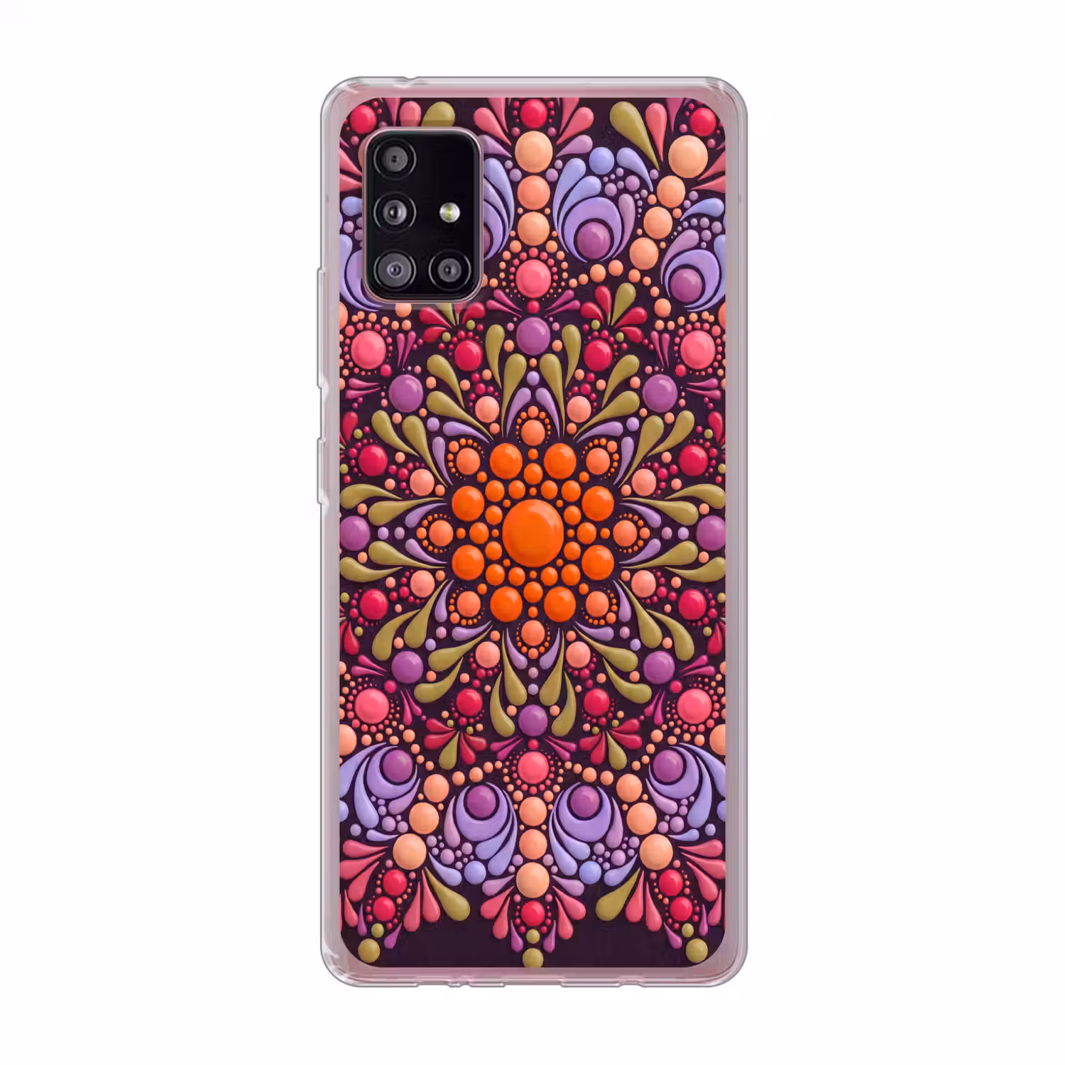 Patroon - Stippen - Abstract - Modern - Kleurrijk Telefoonhoesje Samsung Galaxy A51 5G klein -3d