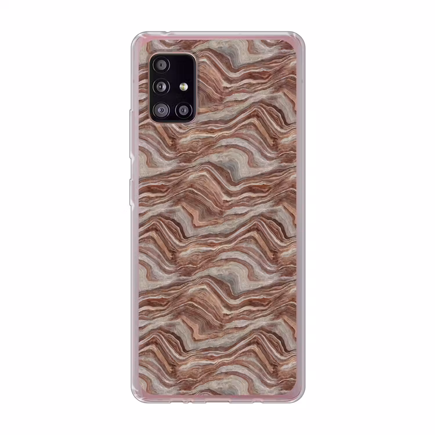 Patroon - Zandsteen - Travertijn Telefoonhoesje Samsung Galaxy A51 5G klein 373 -3d