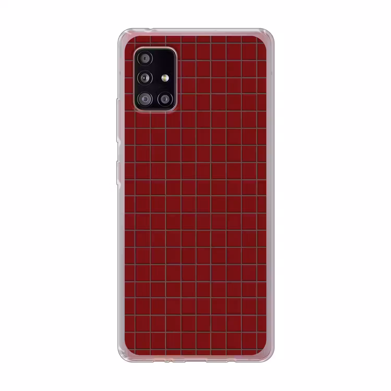 Patroon - Tegels - Burgundy Telefoonhoesje Samsung Galaxy A51 5G klein 373 -3d