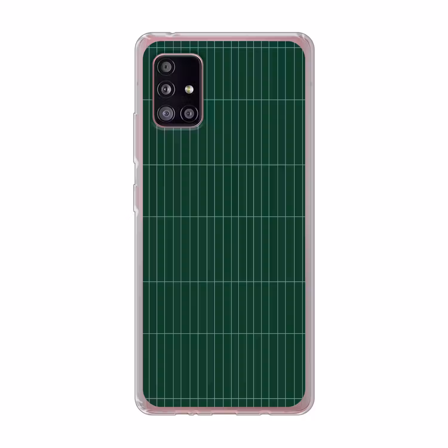 Patroon - Tegels - Donkergroen Telefoonhoesje Samsung Galaxy A51 5G klein 373 -3d