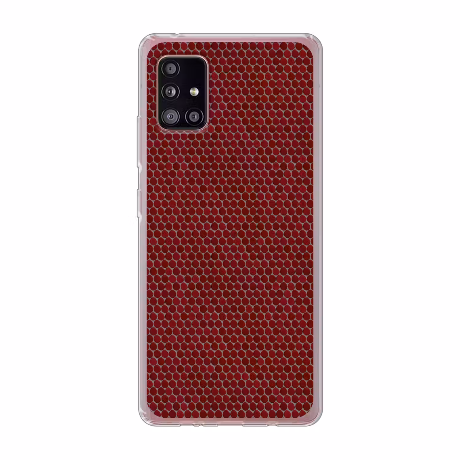 Penny - Mozaïek - Rond - Rood Telefoonhoesje Samsung Galaxy A51 5G klein 373 -3d
