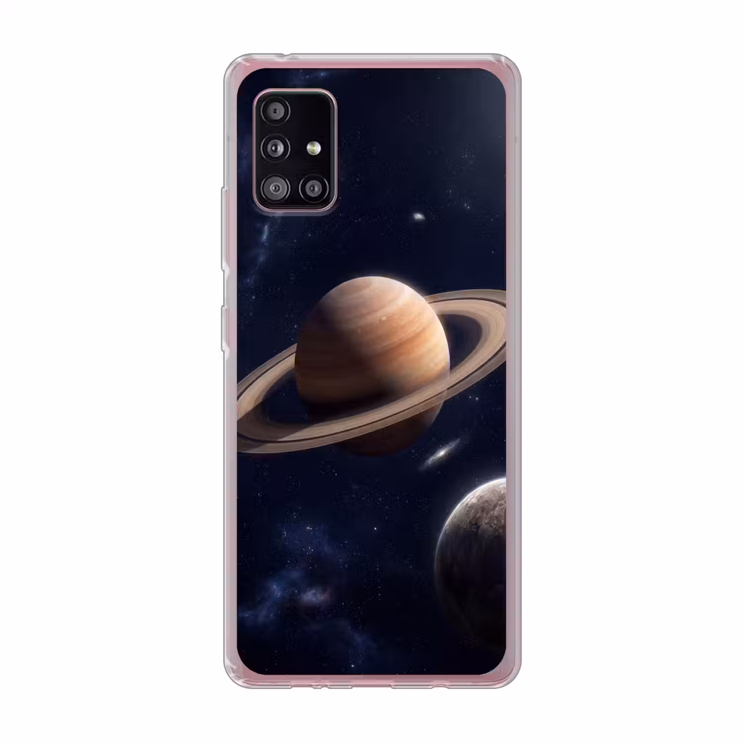 Planeten - Saturnus - Ruimte Telefoonhoesje Samsung Galaxy A51 5G klein -3d