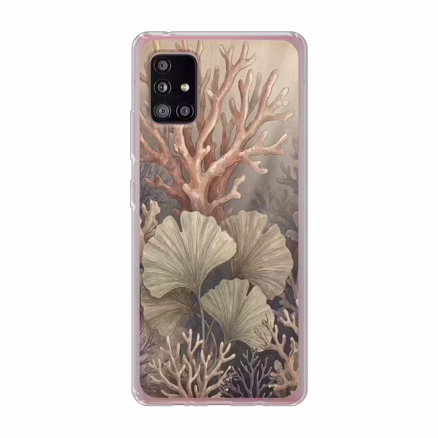 Plant - Bladeren - Zee - Illustratie - Groen Telefoonhoesje Samsung Galaxy A51 5G klein -3d