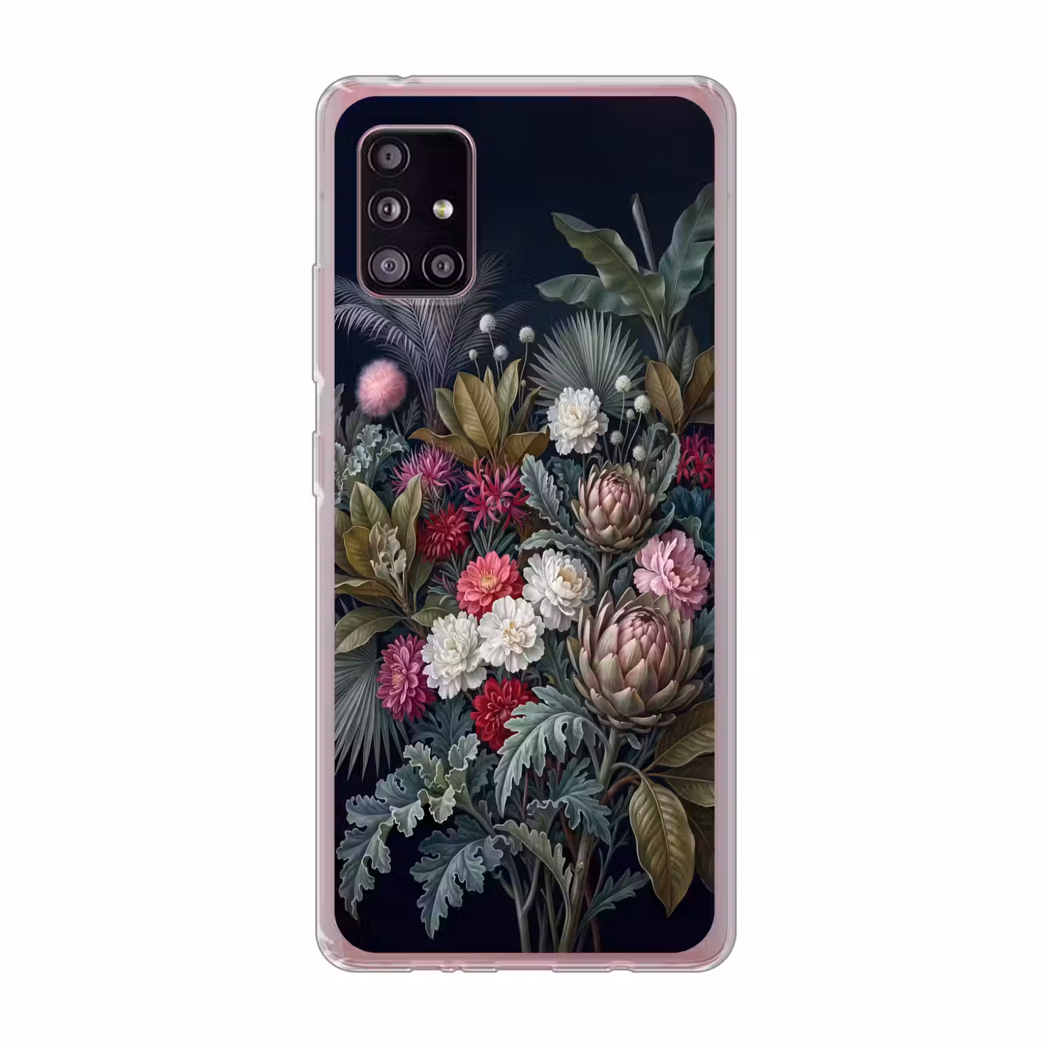 Planten - Tropisch - Botanisch - Donker - Groen Telefoonhoesje Samsung Galaxy A51 5G klein -3d