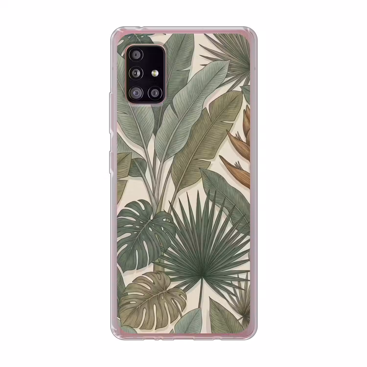 Planten - Tropisch - Natuur - Illustratie - Groen Telefoonhoesje Samsung Galaxy A51 5G klein -3d