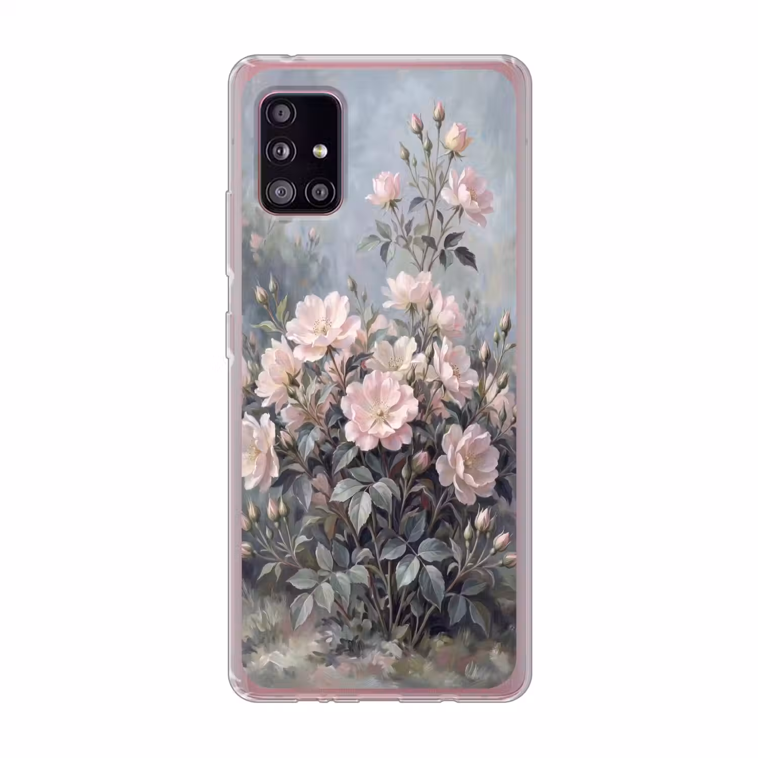 Rozen - Illustratie - Roze Telefoonhoesje Samsung Galaxy A51 5G klein -3d