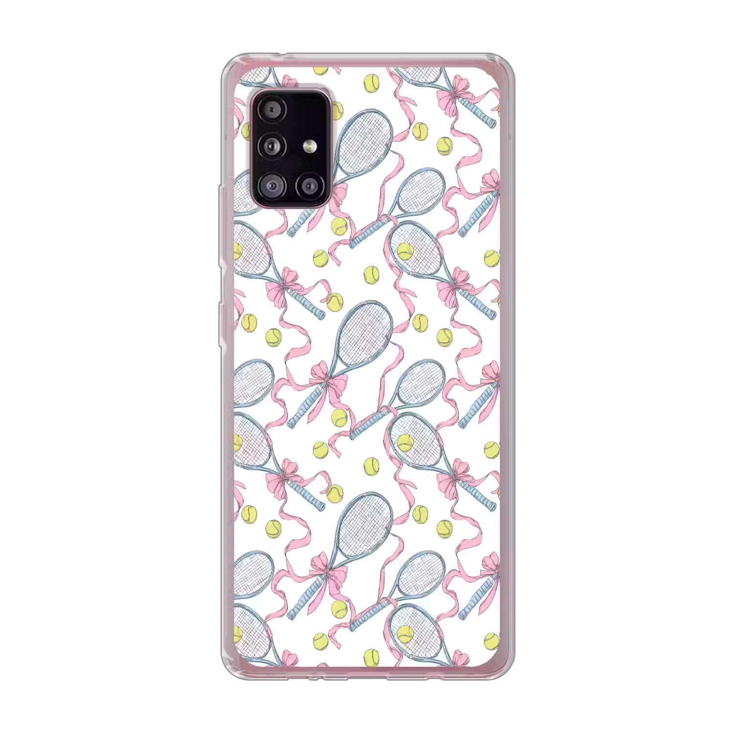 Tennis - Strikken - Kleurrijk Telefoonhoesje Samsung Galaxy A51 5G klein 373 -3d