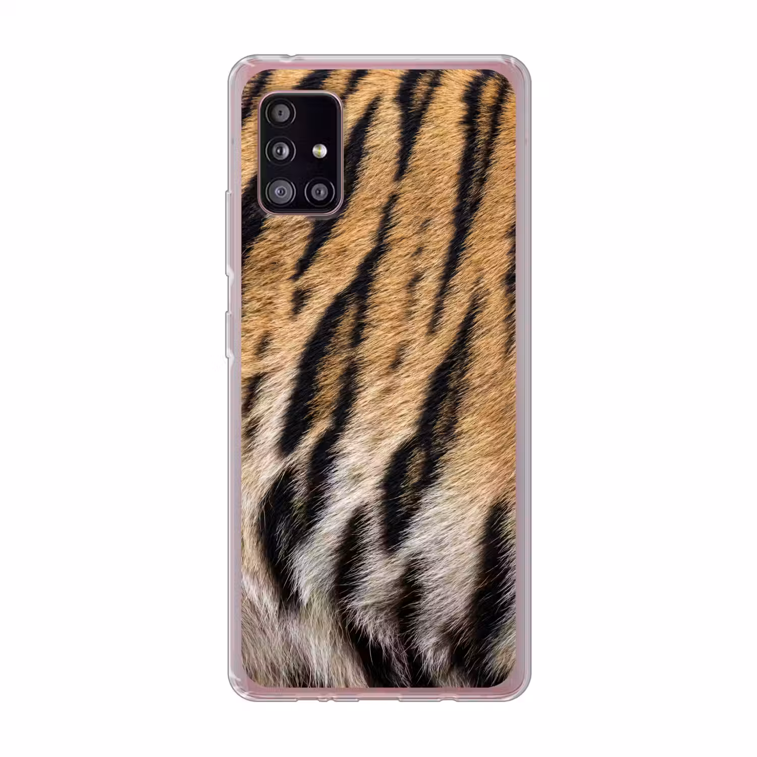 Tijgervacht - Klassiek - Zwart Telefoonhoesje Samsung Galaxy A51 5G klein -3d
