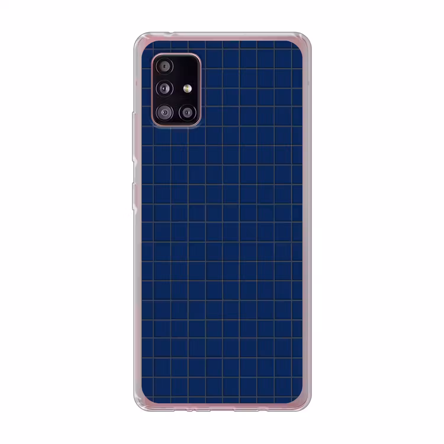 Tegel - Patroon - Blauw Telefoonhoesje Samsung Galaxy A51 5G klein 373 -3d
