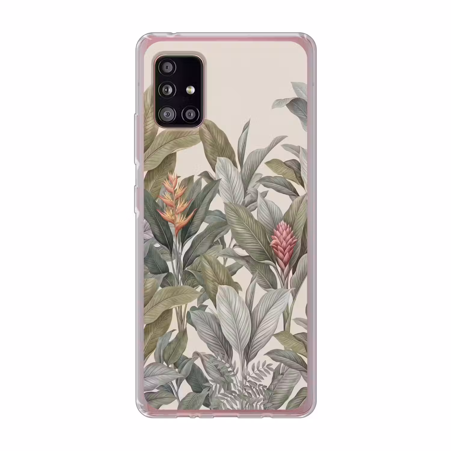 Tropisch - Planten - Modern - Groen Telefoonhoesje Samsung Galaxy A51 5G klein -3d