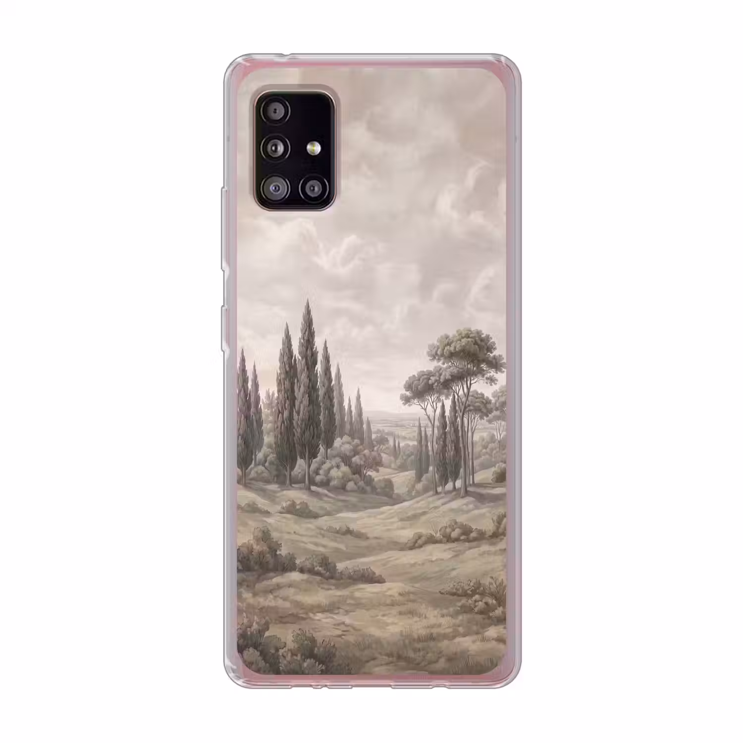 Vallei - Bos - Natuur - Groen Telefoonhoesje Samsung Galaxy A51 5G klein -3d