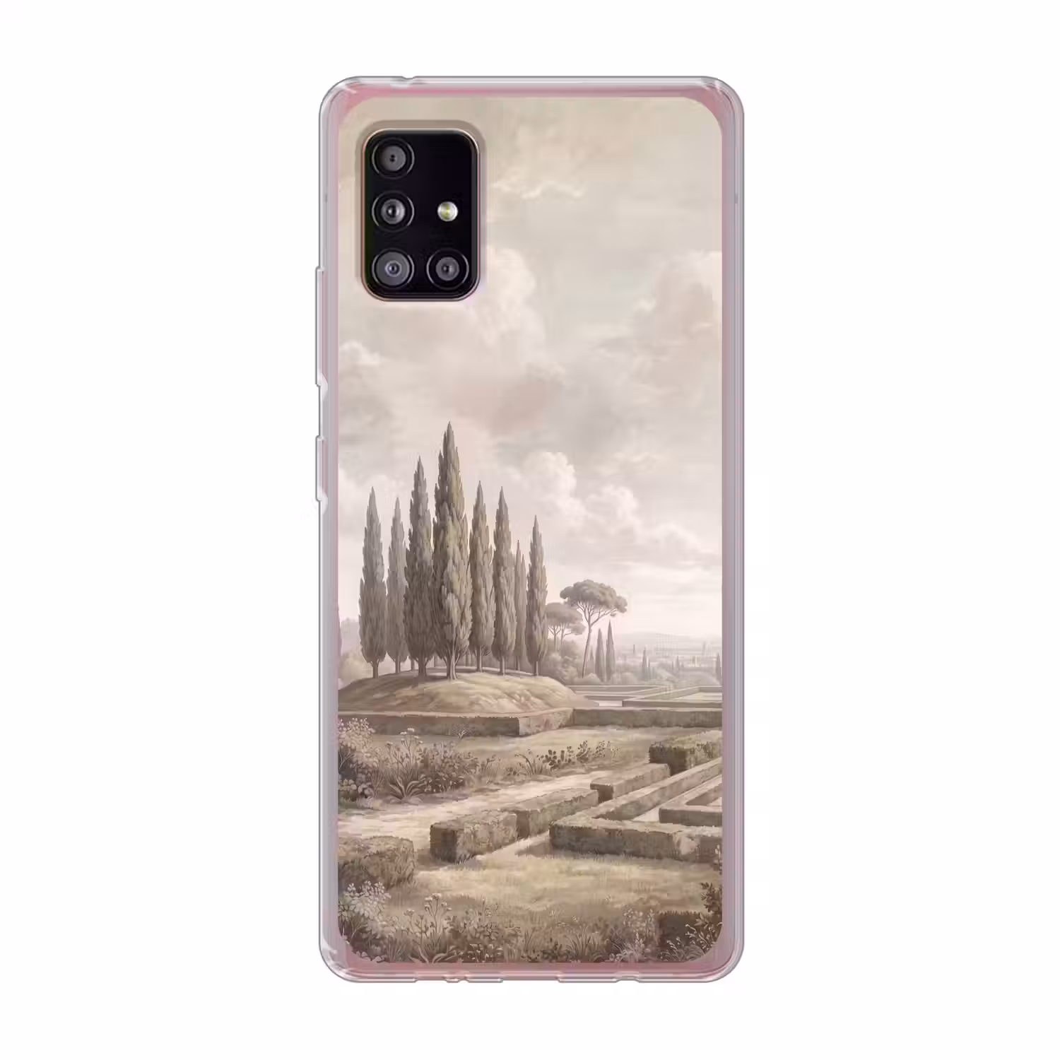 Vallei - Tuin - Natuur - Groen Telefoonhoesje Samsung Galaxy A51 5G klein -3d