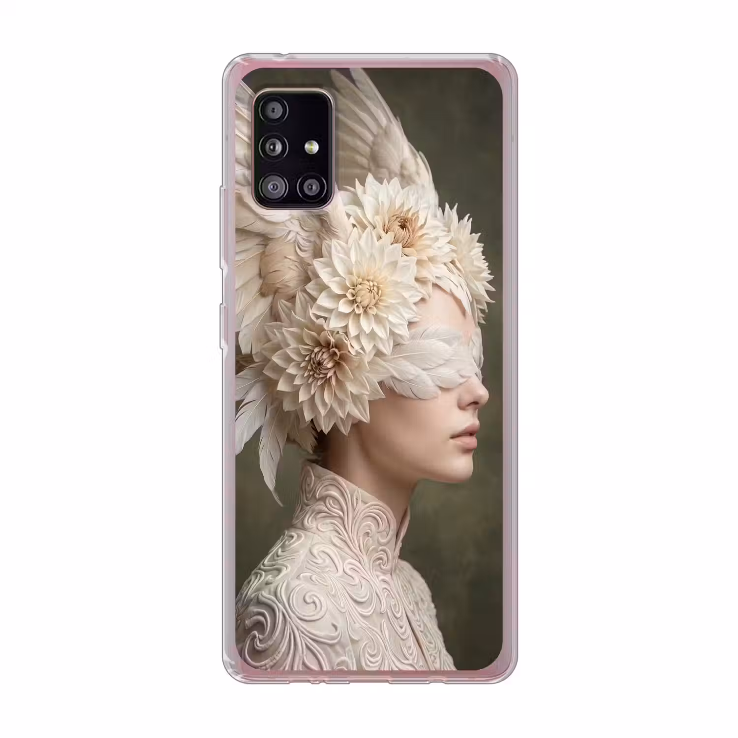Vleugels - Vrouw - Wit Telefoonhoesje Samsung Galaxy A51 5G klein -3d