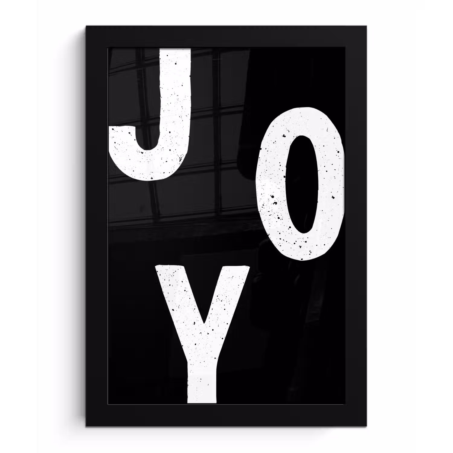 Kerstmis - Quotes - Joy - Zwart - Feest fotolijst zwart zonder passe partout klein -3d