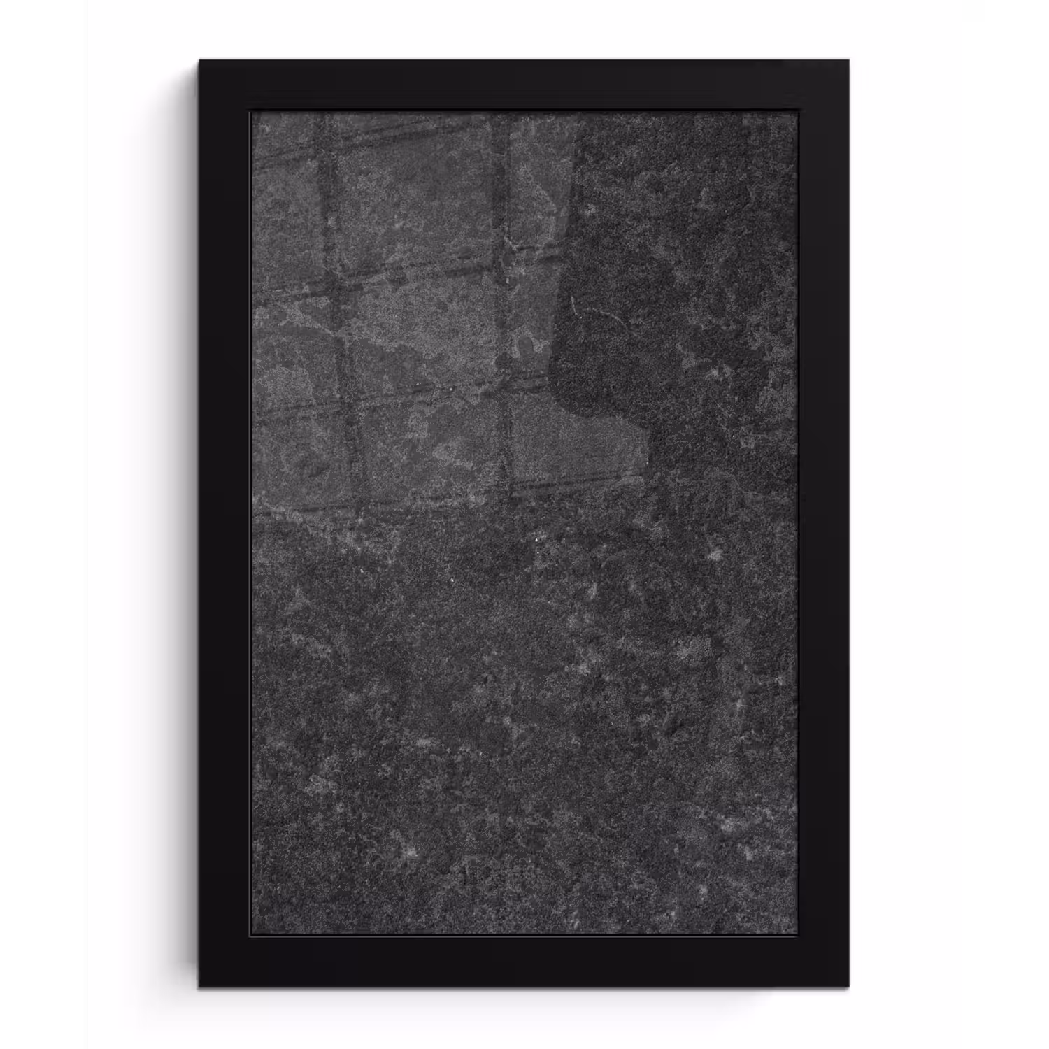 Beton - Grijs - Textuur - Retro - Industrieel fotolijst zwart zonder passe partout klein -3d