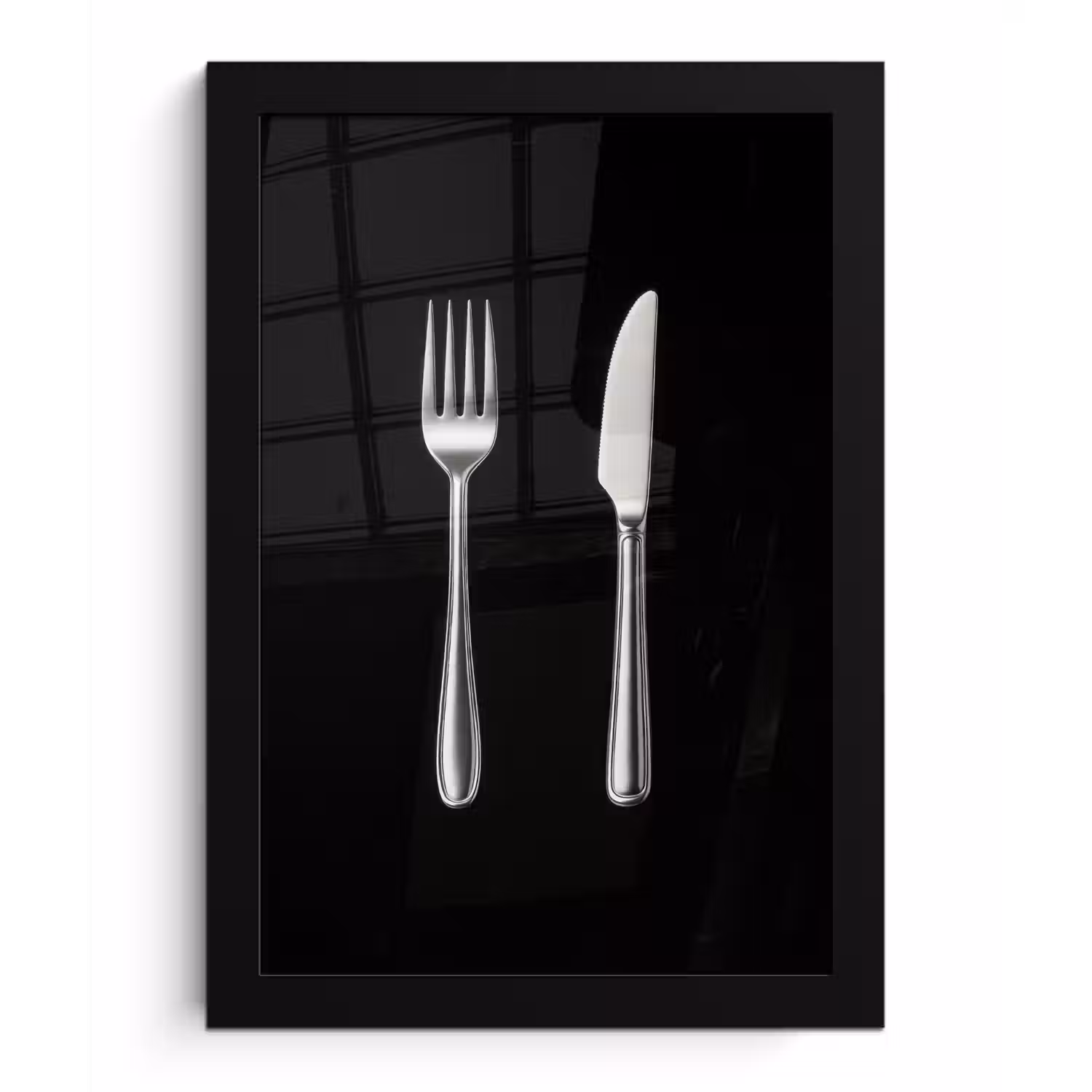 Bestek - Klassiek - Elegant fotolijst zwart zonder passe partout klein -3d