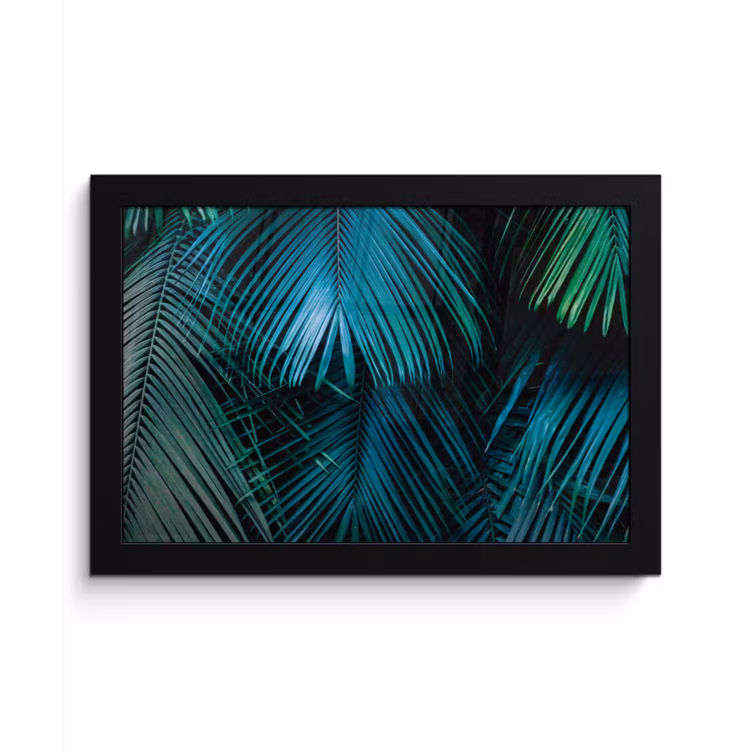 Bladeren - Tropisch - Jungle fotolijst zwart zonder passe partout klein -3d