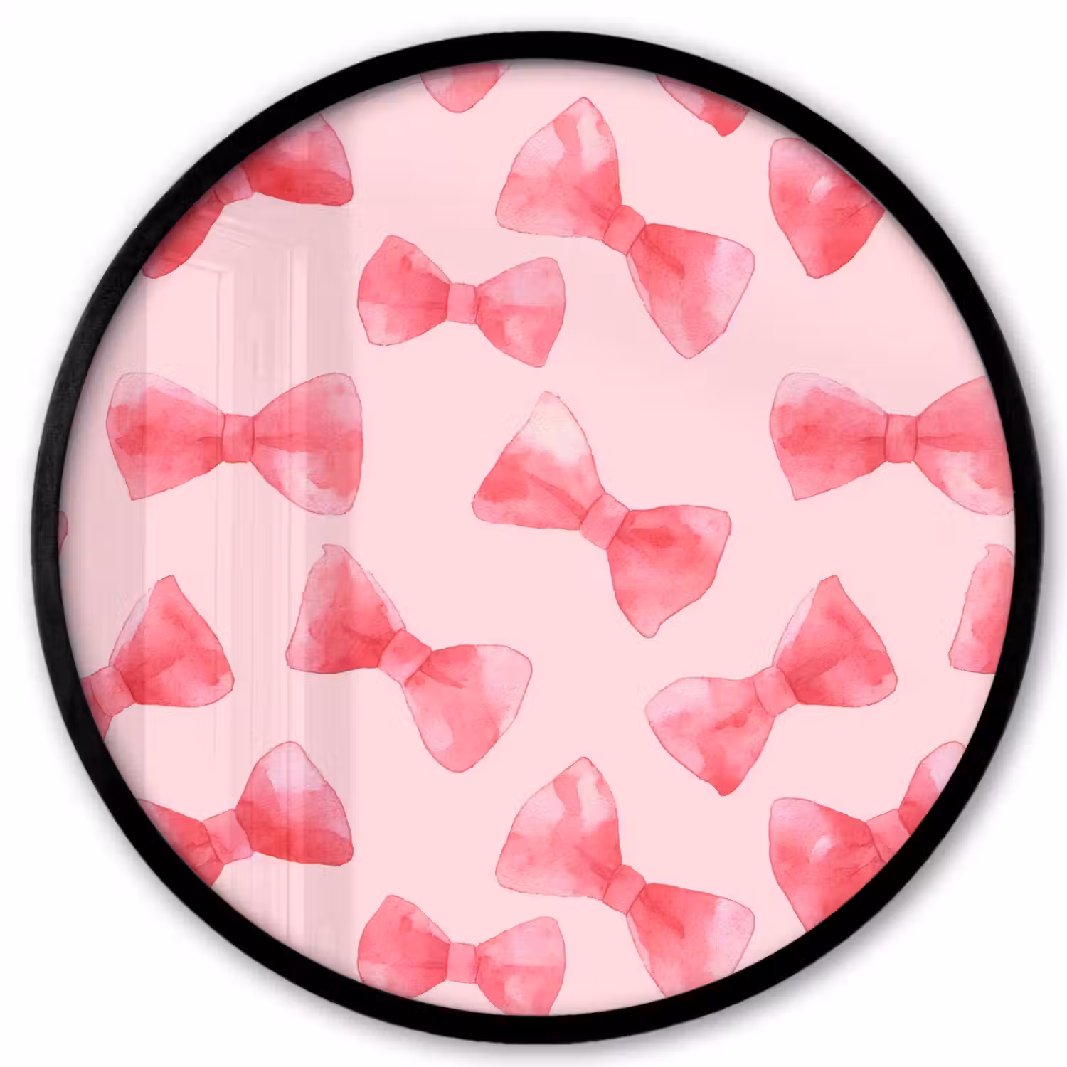 Strikken - Aquarel - Roze Fotolijst rond zonder passe partout klein 856 -3d