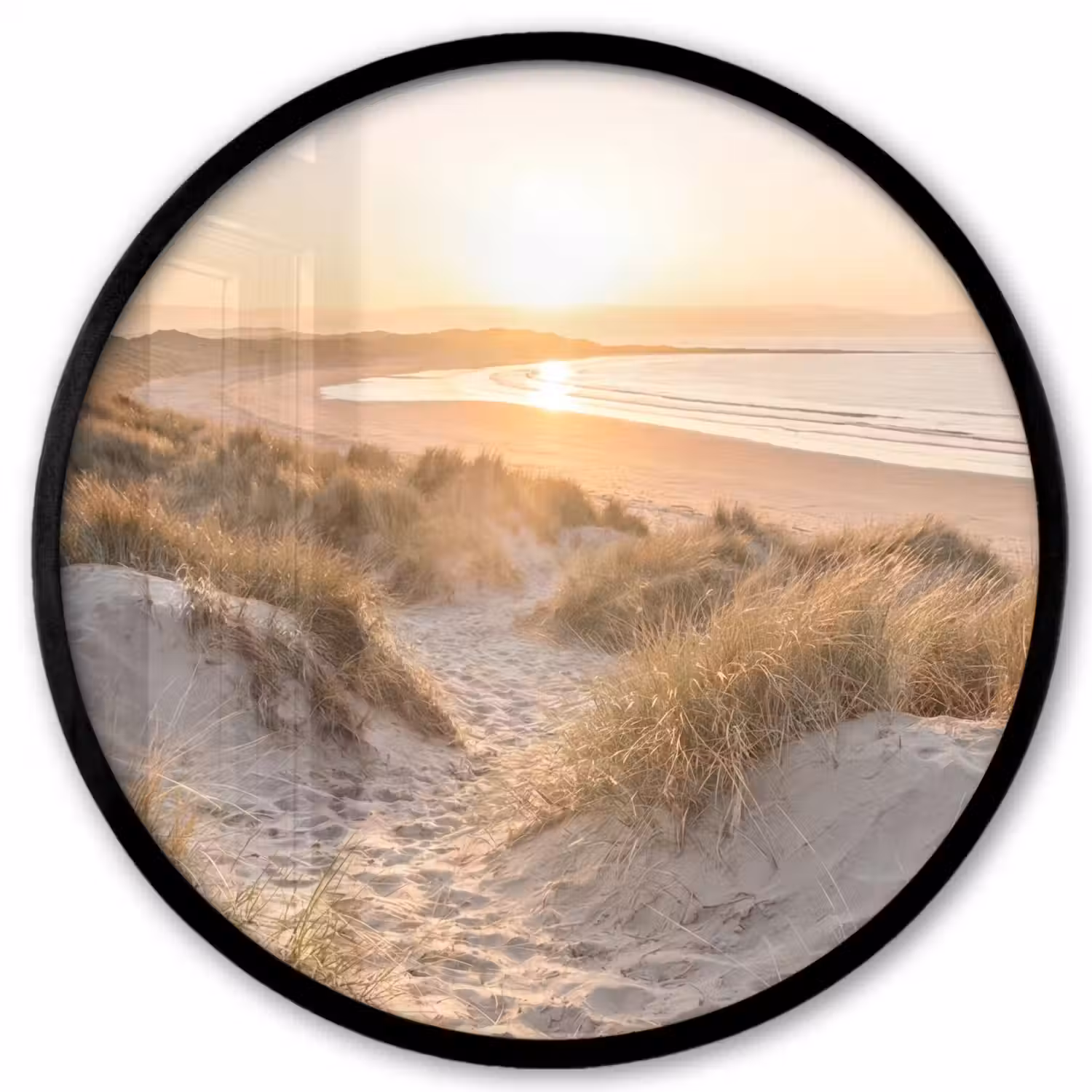 Duinen - Strand - Zee Fotolijst rond zonder passe partout klein -3d